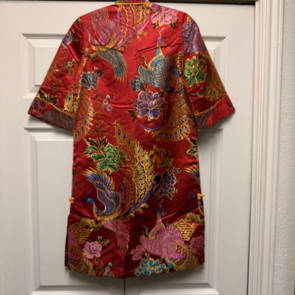 Red Embroidered Kimono Jacket - Picture 7 of 15